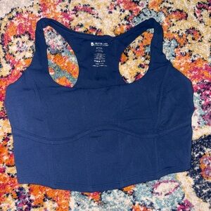BuffBunny Blue Sports Bra Racerback